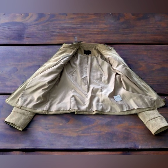 Tribal Women’s Beige coat, suede like- Size 6 - Picture 6 of 8